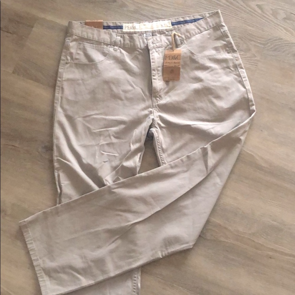 Men’s Gray Flat-front Chino PD&C - 38x32